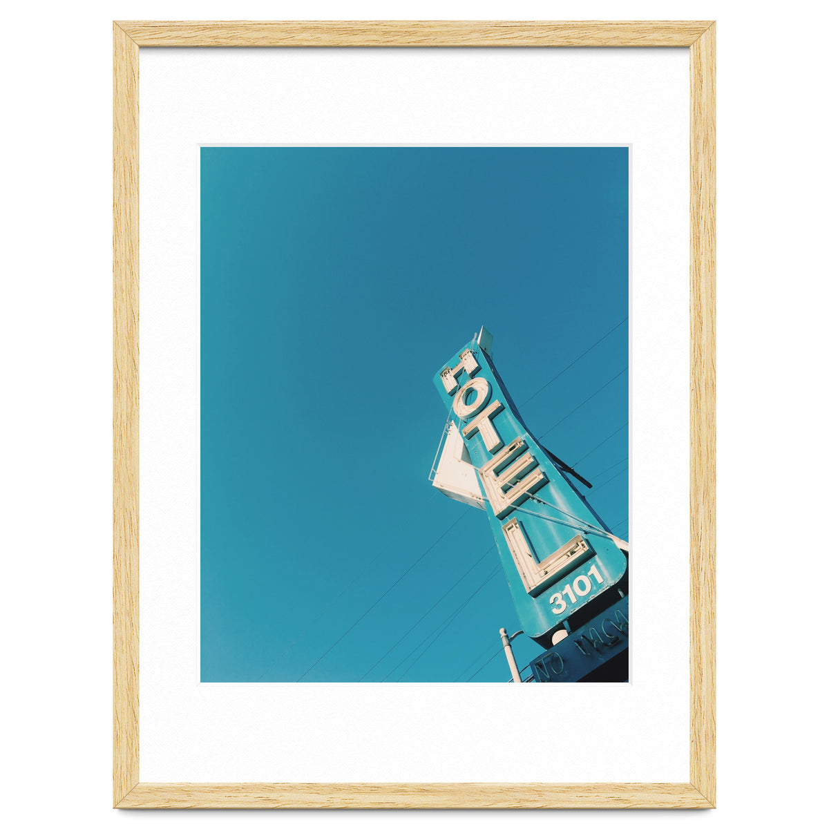 Hotel sign in California