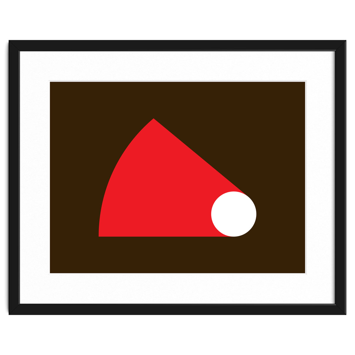 Geometric Shapes No. 51 - red & brown