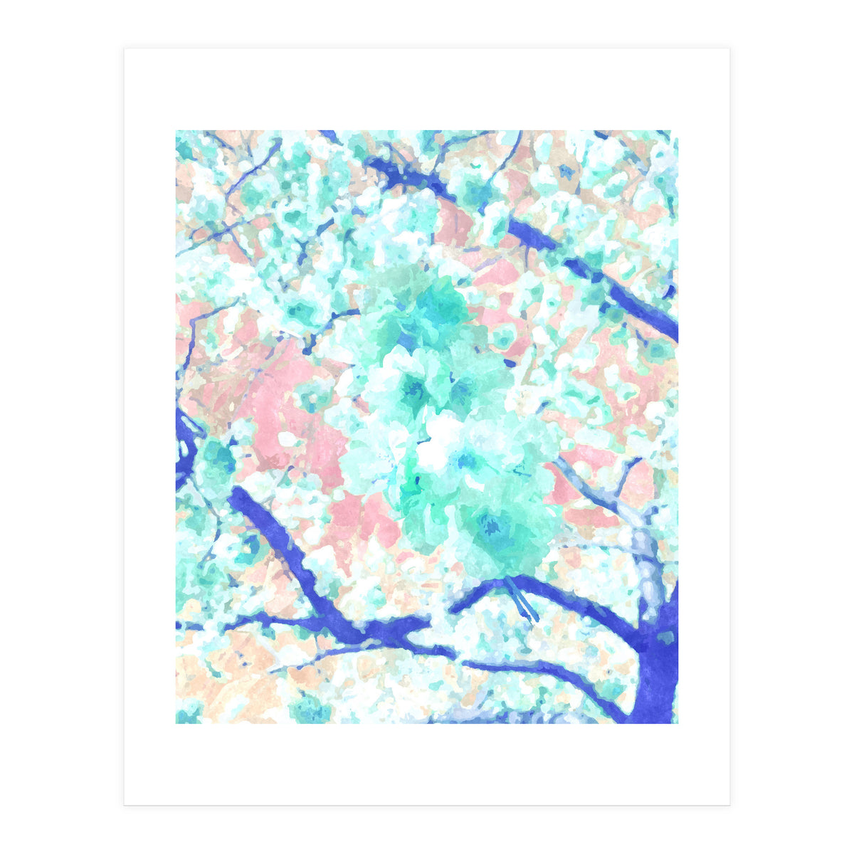 Japanese Blossom Pastel (Print Only)