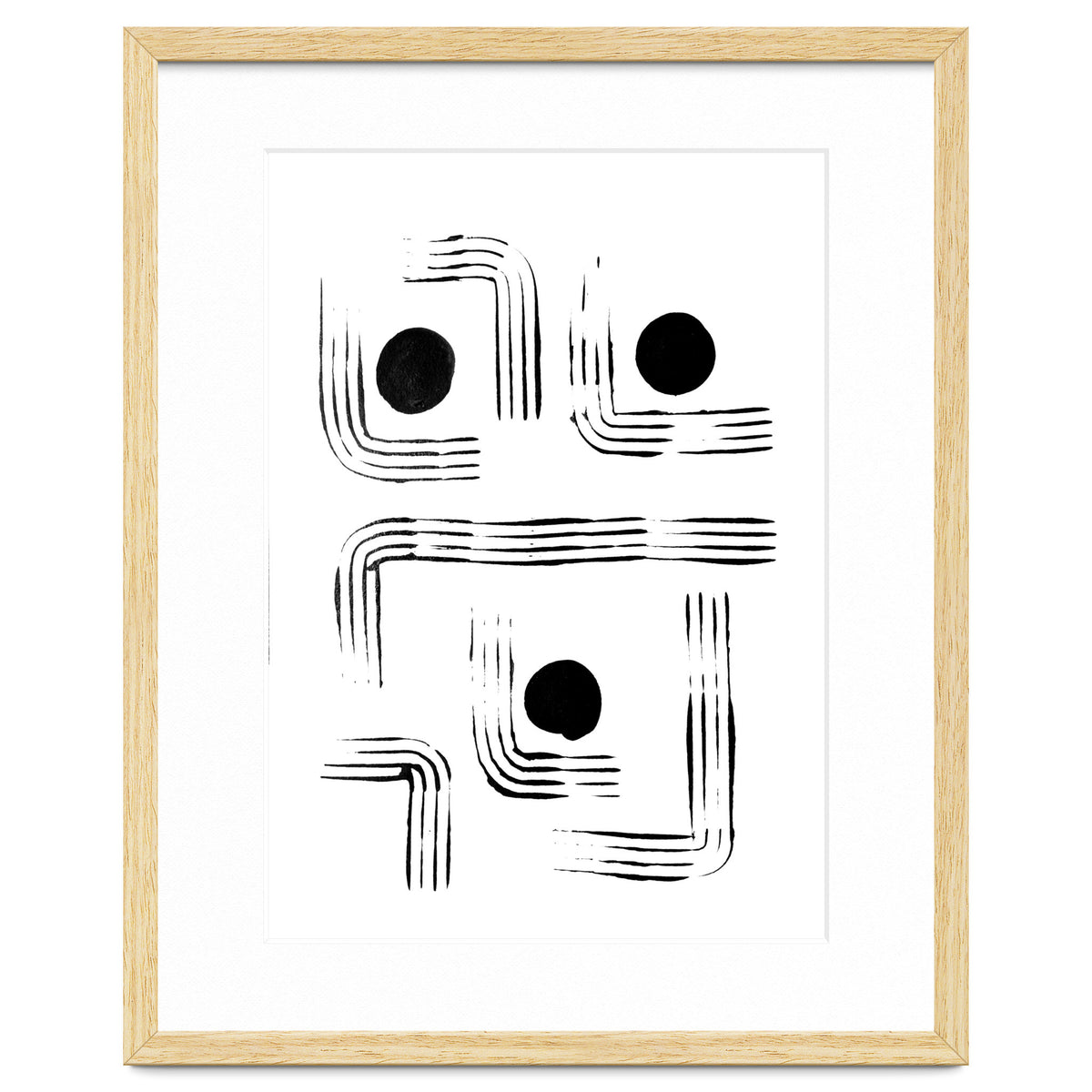 Mid-century Modern Monochrome Print #2