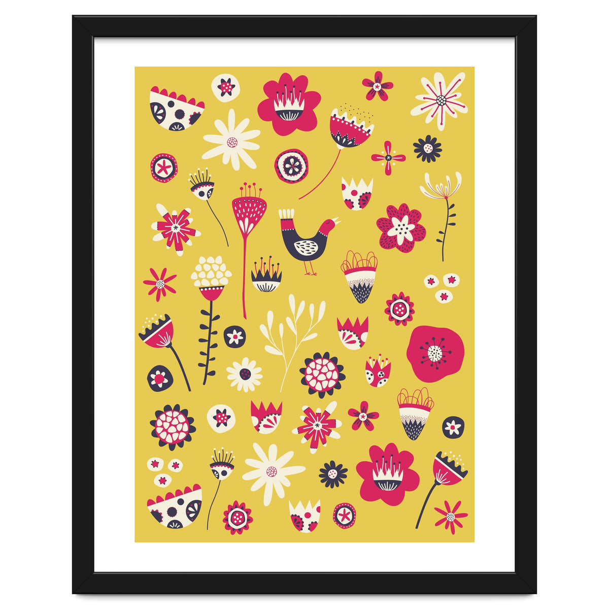 Spring Folk Floral Yellow