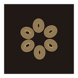 Golden floral lines | abstract minimal (Print Only) thumbnail