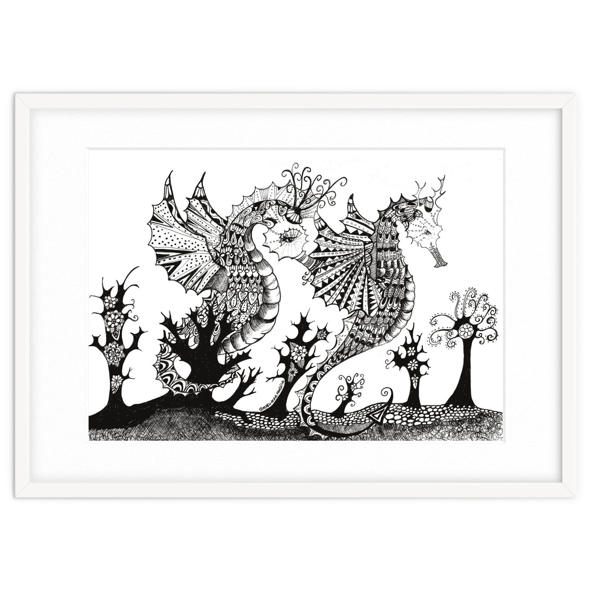 Seahorse Dragons Mystical Home