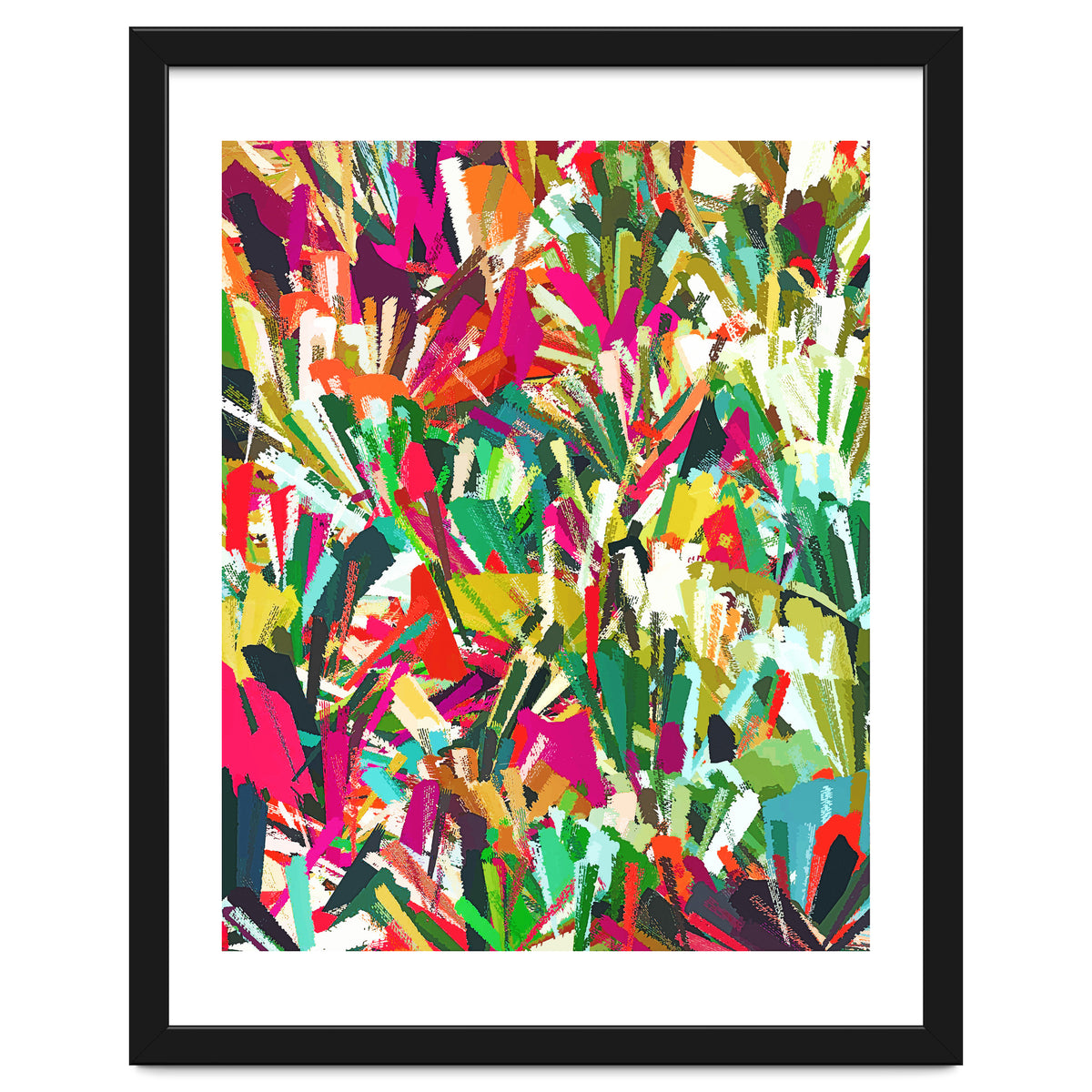 Sparks of Emotions, Abstract Eclectic Colorful Expression Painting, Pop of Color Modern Bohemian Illustration