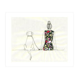 Girl And Dog Print (Print Only) thumbnail