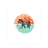 Zebras at Sunset (Print Only) thumbnail