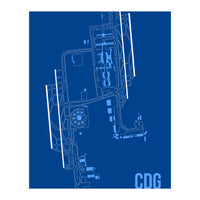 Paris CDG Airport Layout (Print Only)
