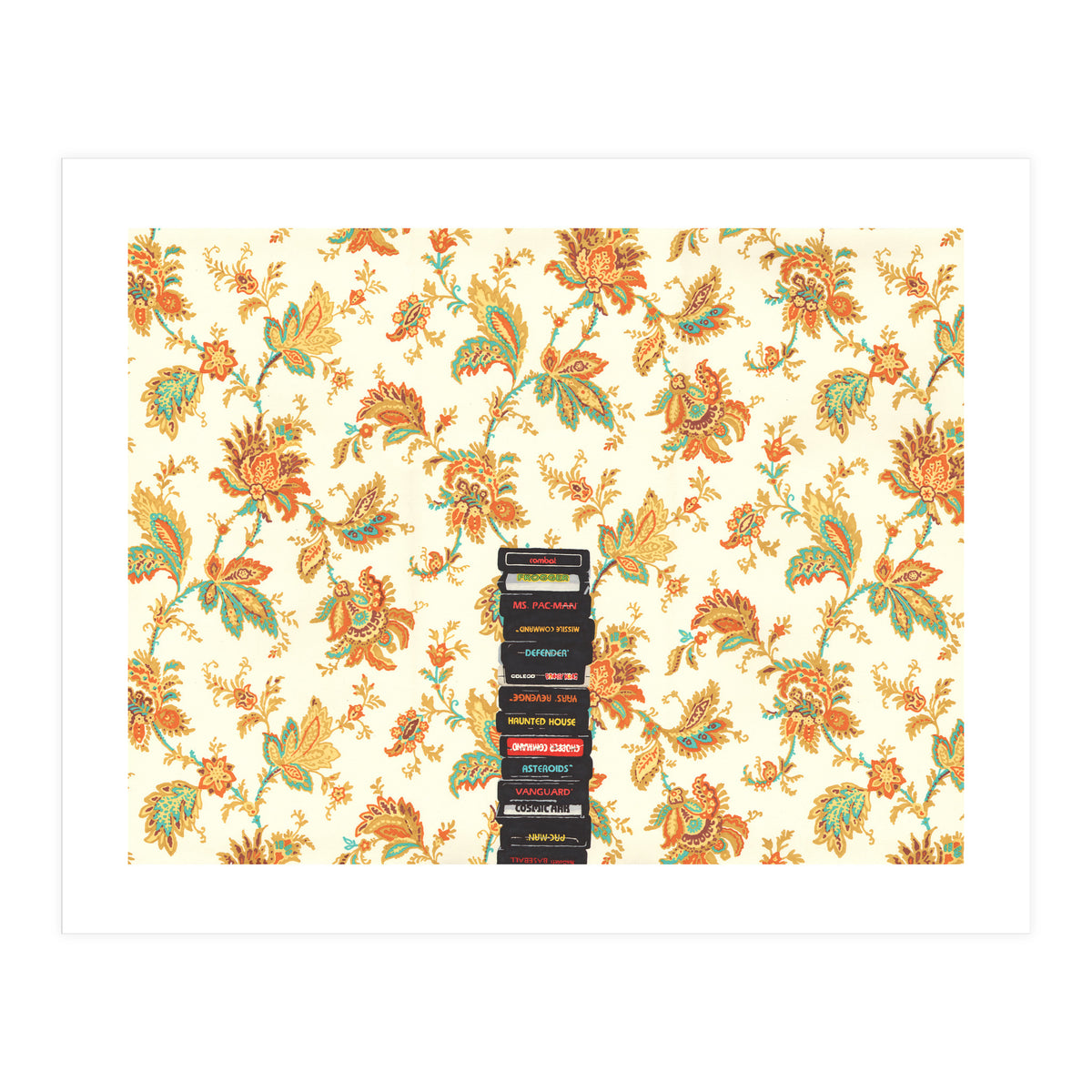 Atari & Flower Wallpaper (Print Only)