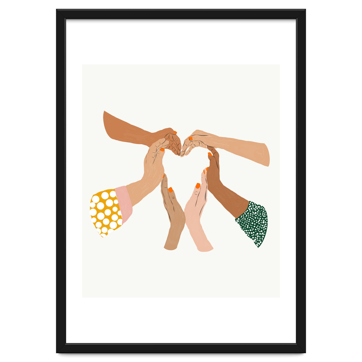 Indiscrimination | Anti-Racism Painting | Unity Illustration | Women Empowerment Growth Mindset