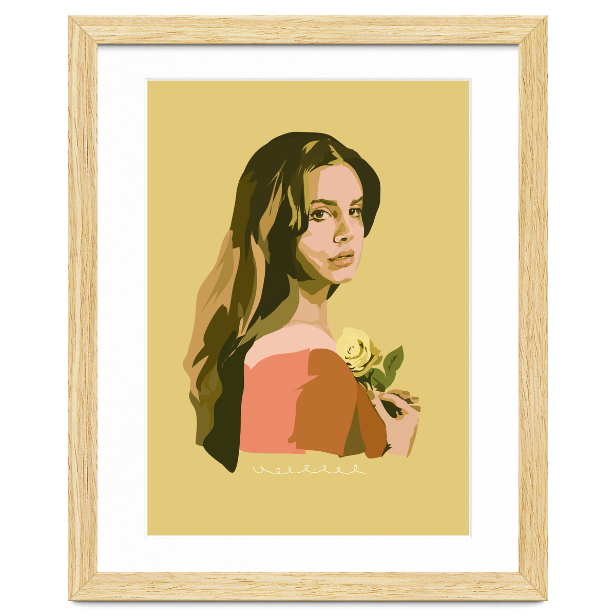 Lana Del Rey With Rose