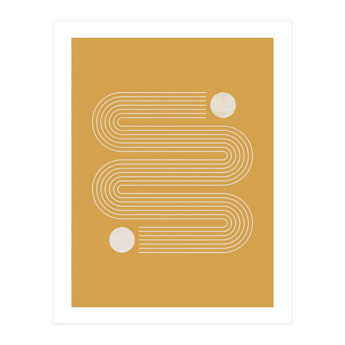 Mid-Century Modern No.20 - Woodblock Print (Print Only)