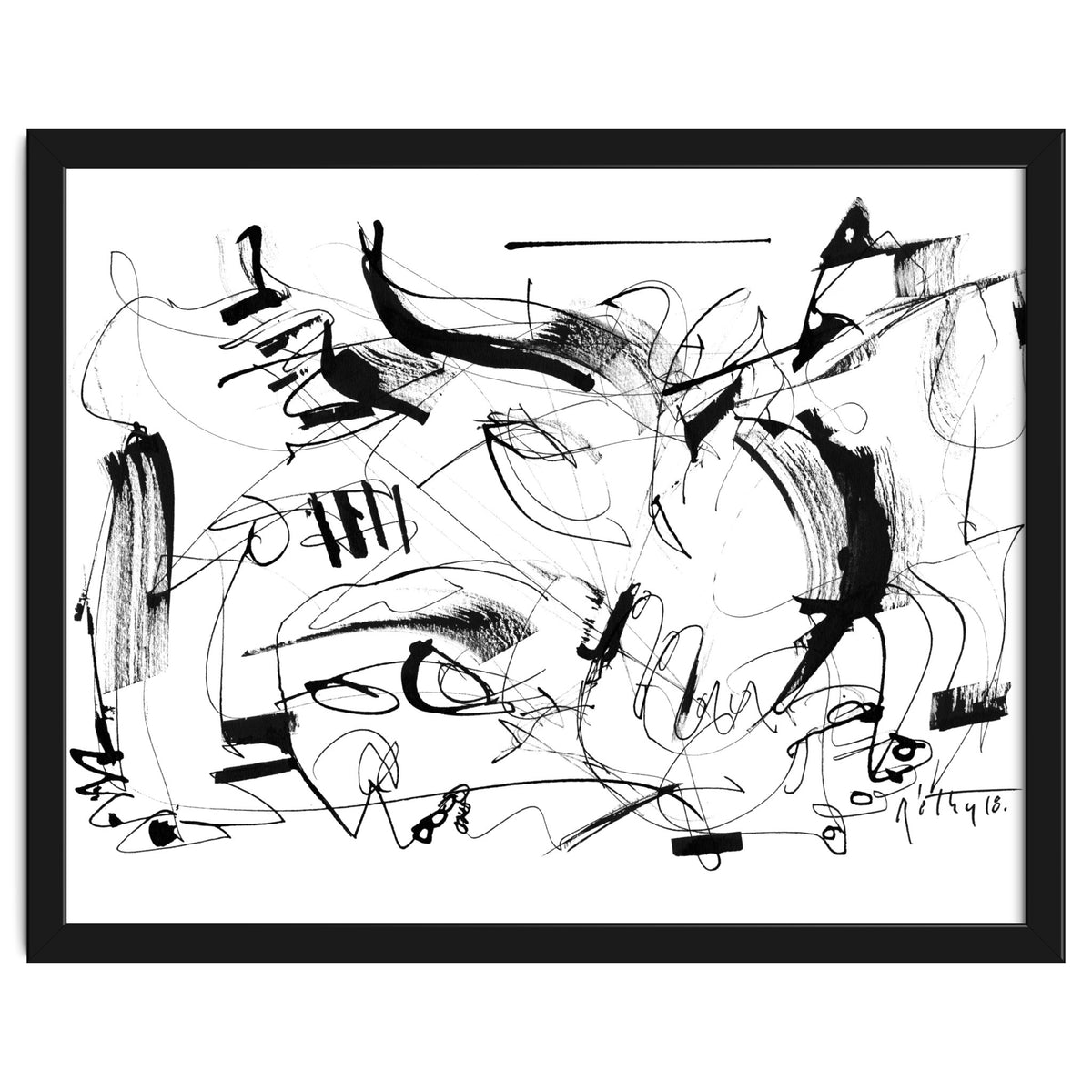 Crushed by a Bull - b&w