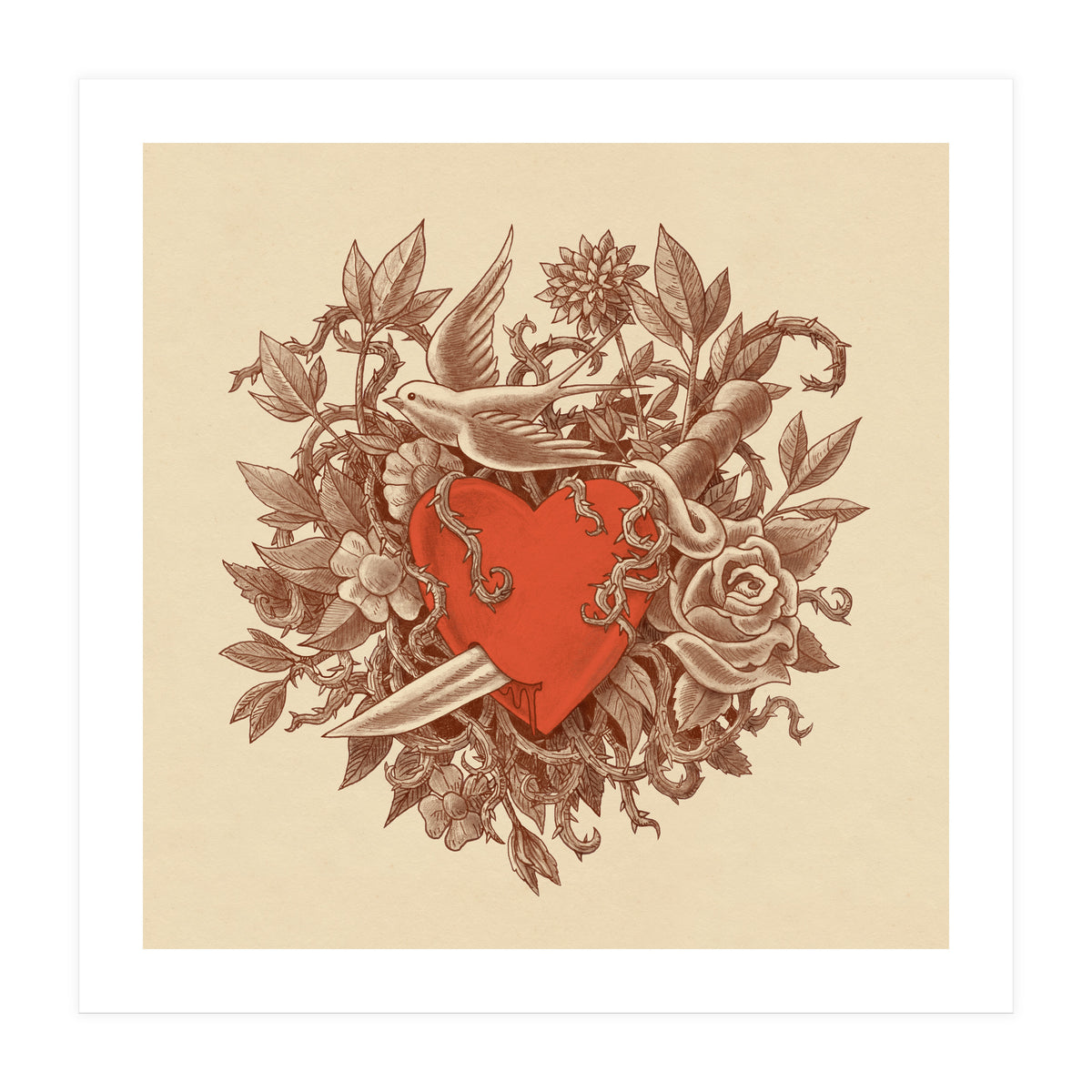 Heart Of Thorns (Print Only)