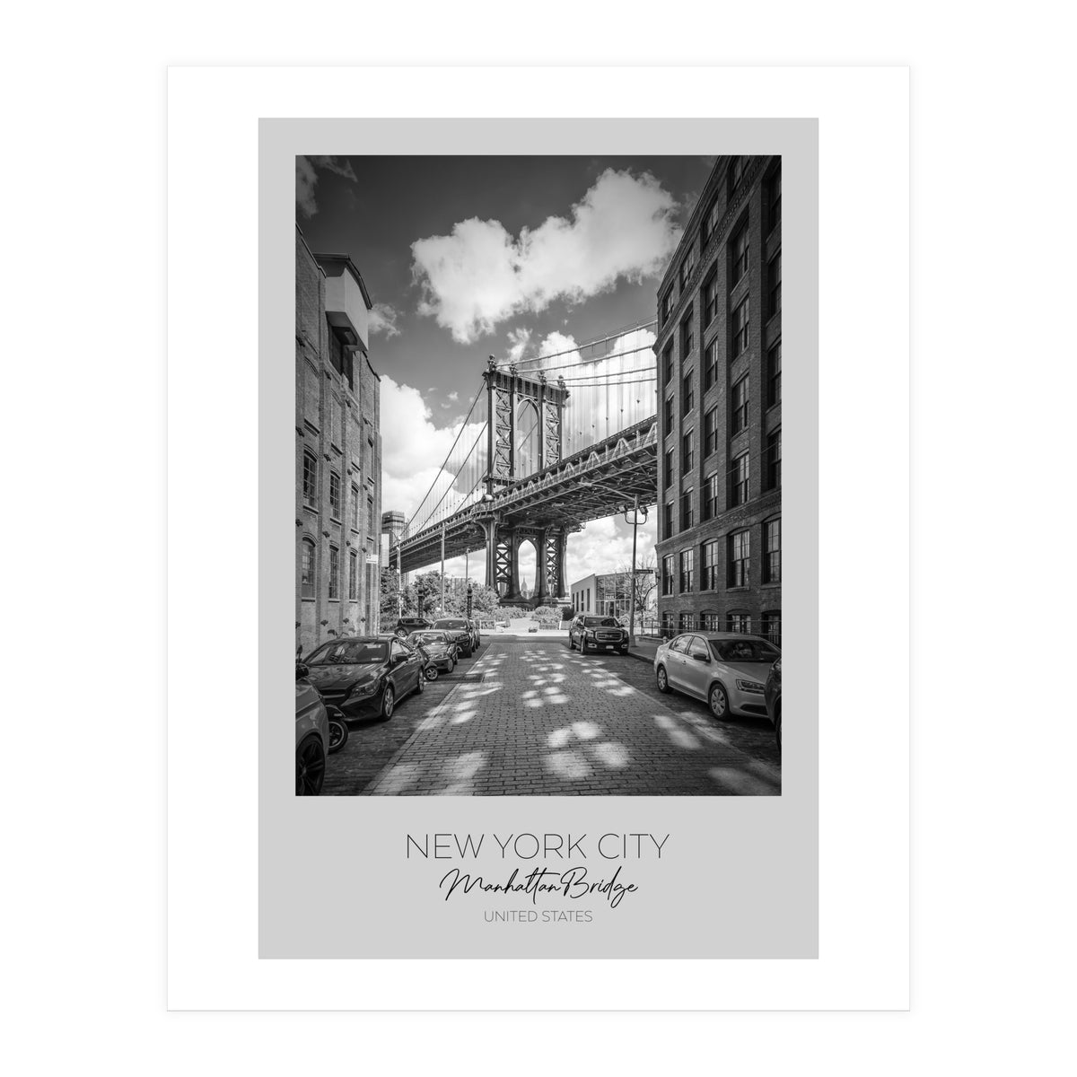 In focus: NEW YORK CITY Manhattan Bridge (Print Only)