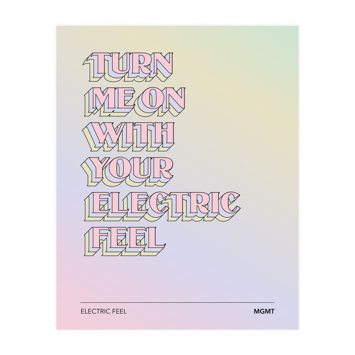 Mgmt - Electric Feel (Print Only)