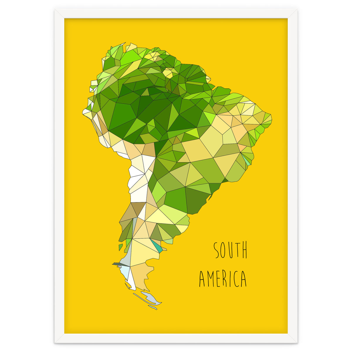 SOUTH AMERICA – Yellow
