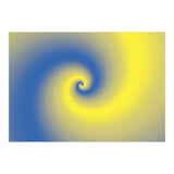Yellow & Blue Abstract  (Print Only) thumbnail
