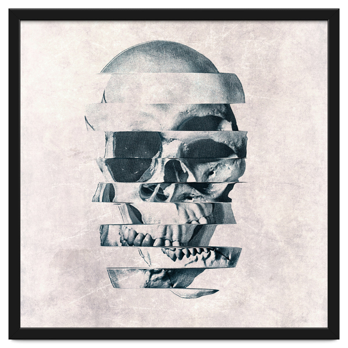Glitch Skull Mono