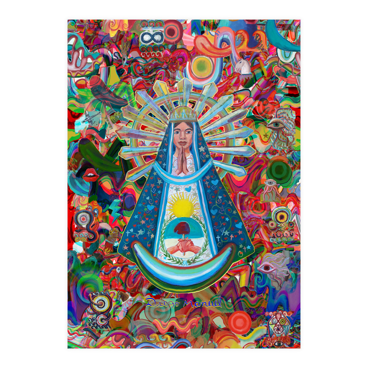 Virgen Y Graffiti 28 (Print Only)