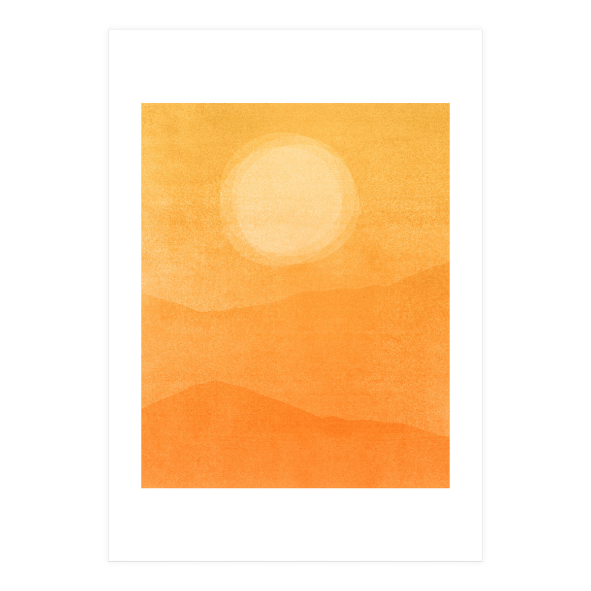 Golden Afternoon Abstract (Print Only)