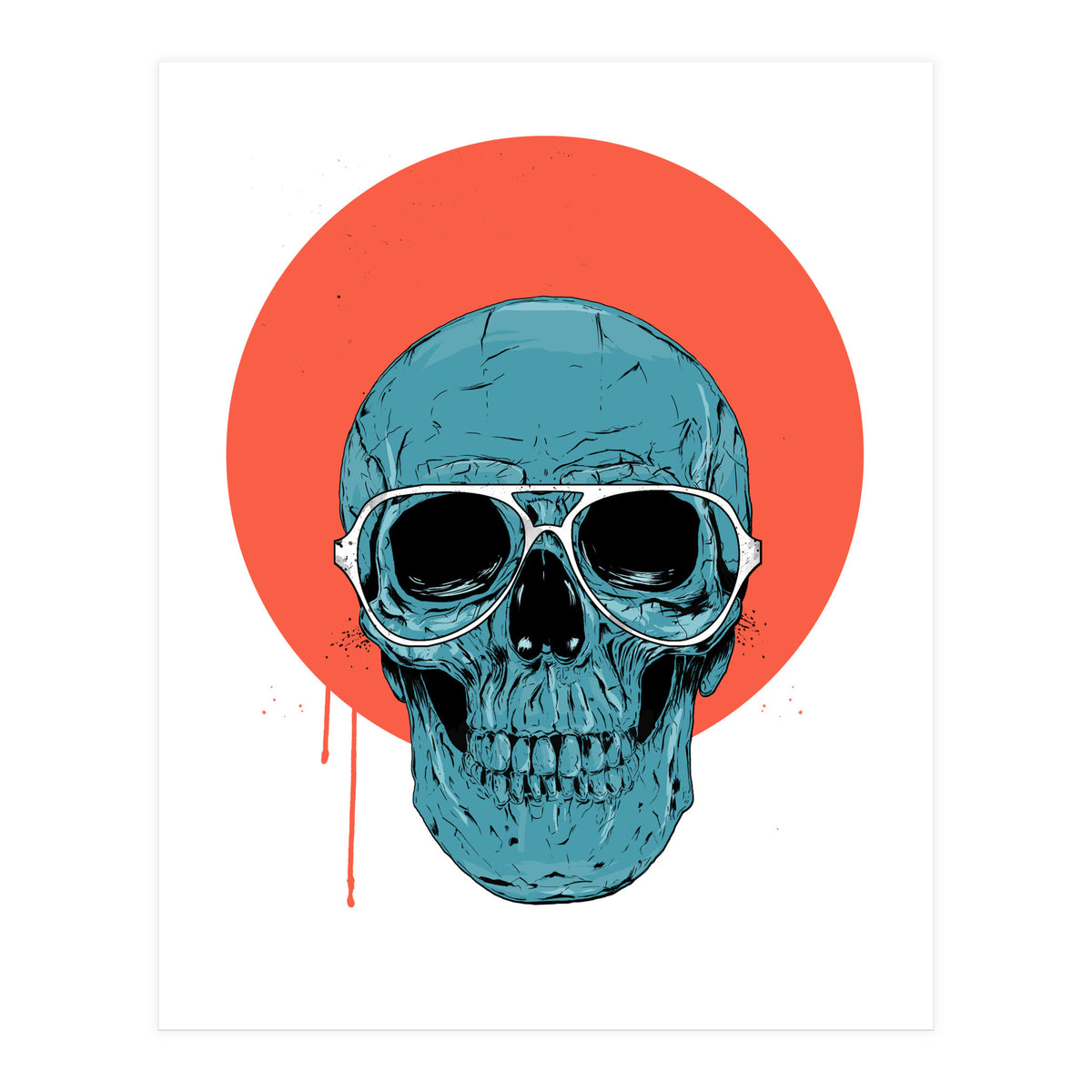 Blue Skull II (Print Only)