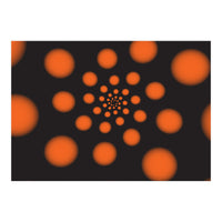 Orange Spiral Dots (Print Only)
