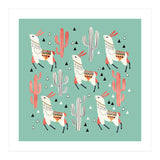 Llama In Green Desert (Print Only) thumbnail
