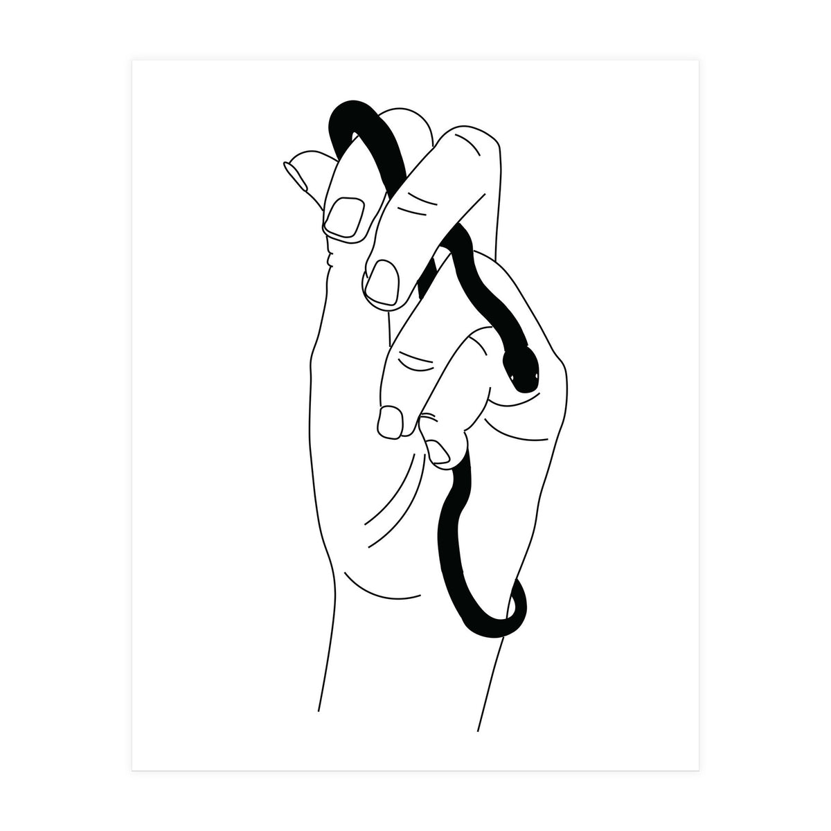 Snake Palm 2 (Print Only)