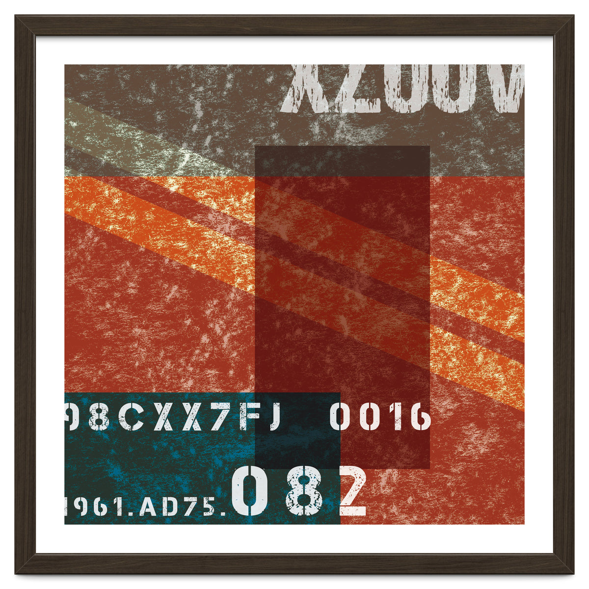 Abstract Industrial Red