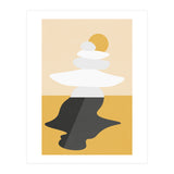 Abstract Cairn - Golden Desert (Print Only) thumbnail