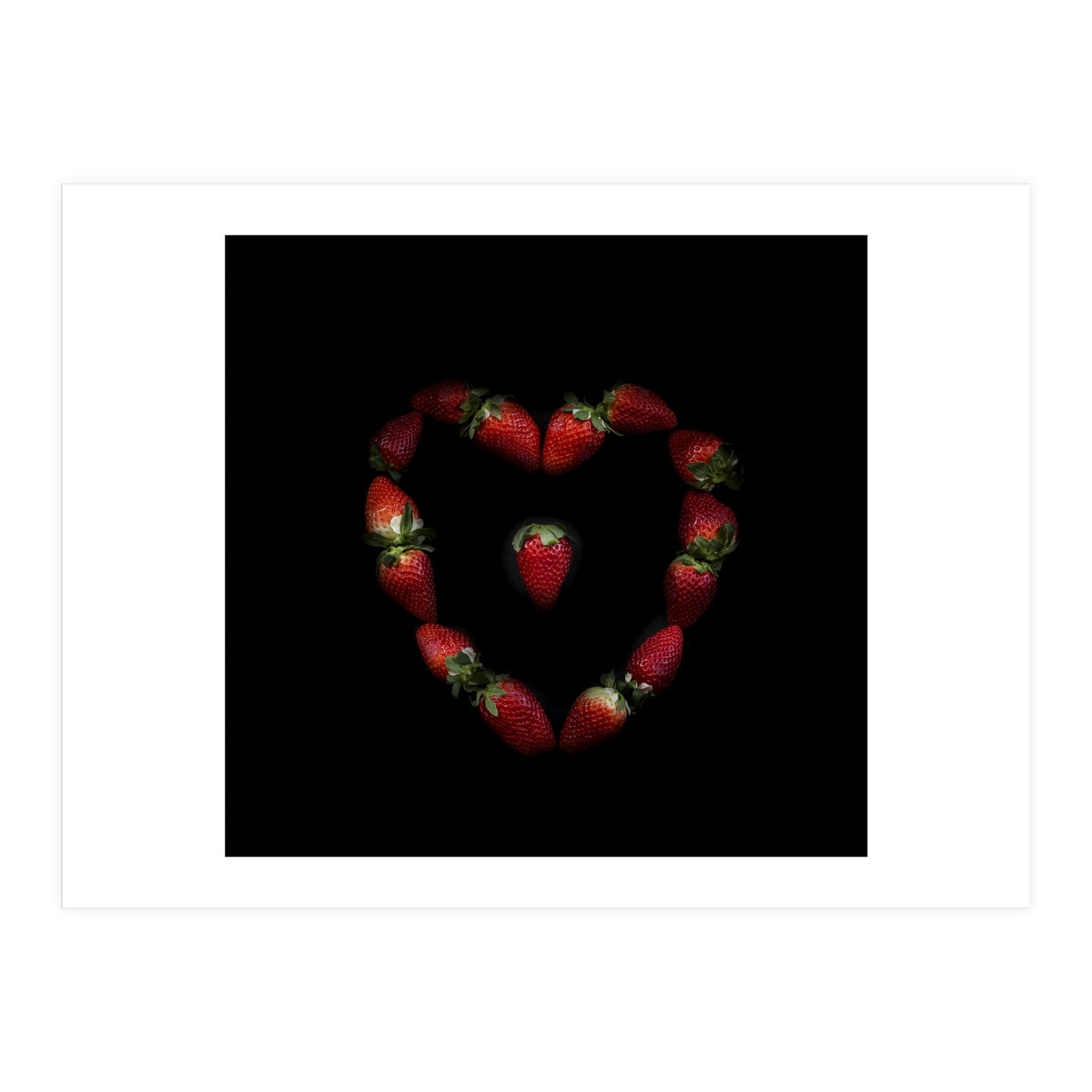 Heart of strawberries (Print Only)