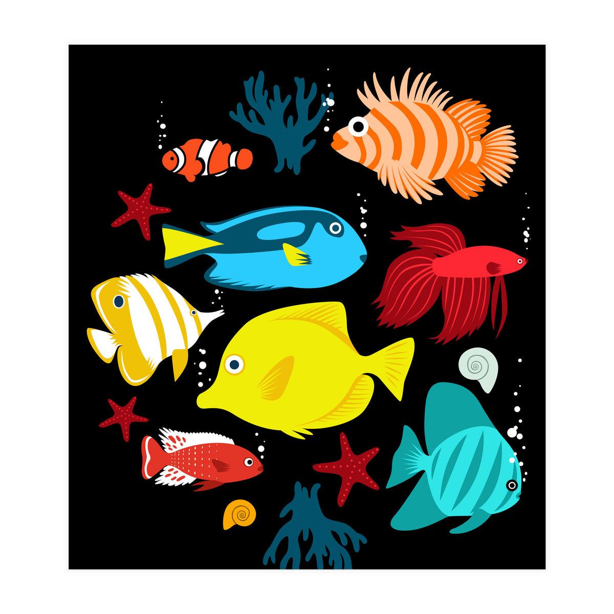Tropical Fish (Print Only)