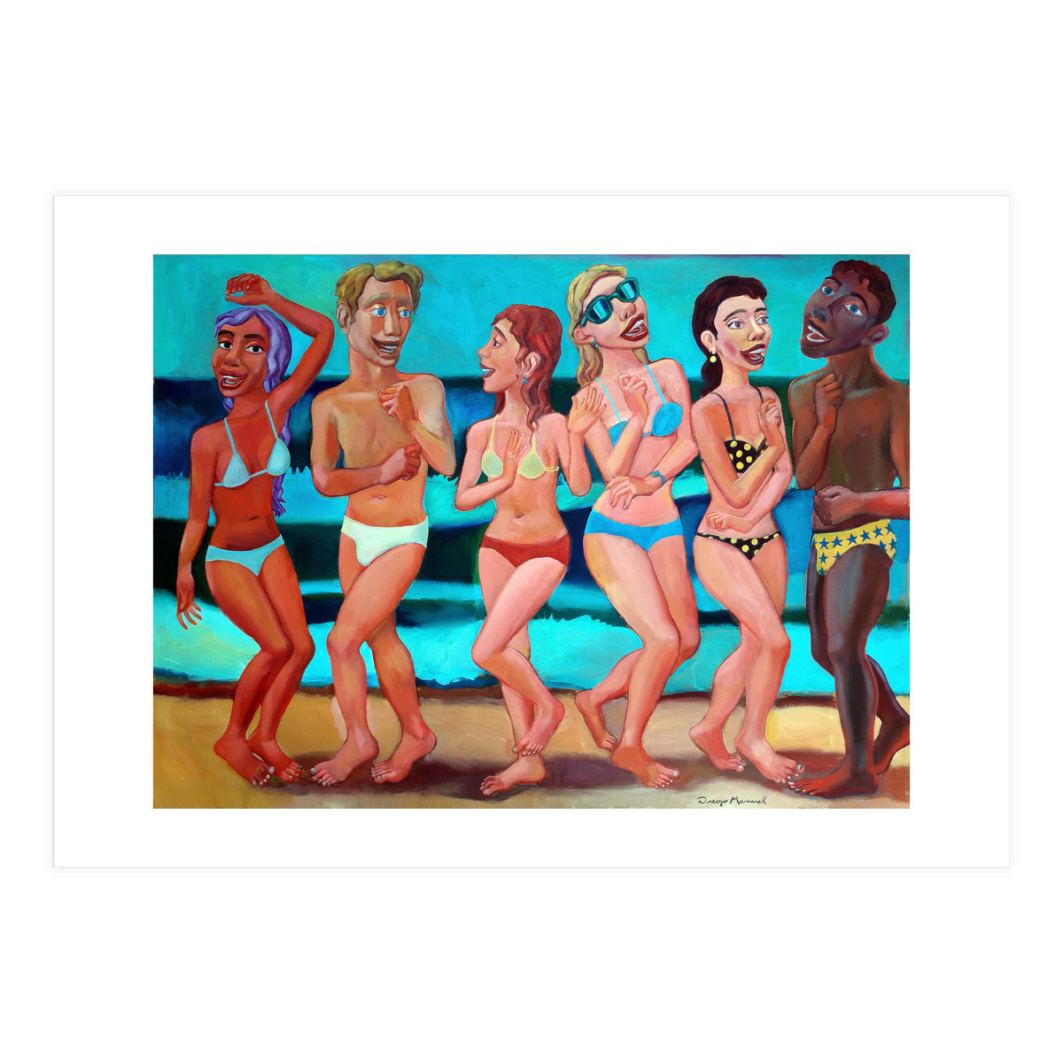 Fiesta En La Playa 2 (Print Only)