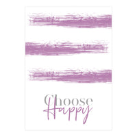 Text Art CHOOSE HAPPY | pink (Print Only)