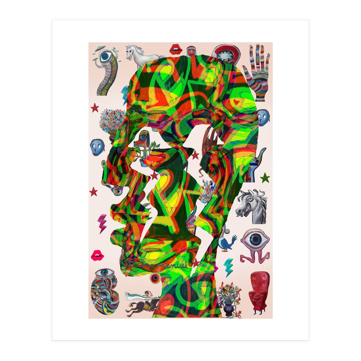 Perfil Con Rayos B 1 (Print Only)