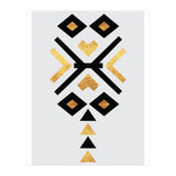 Gold And Black Abstract Tribal (Print Only) thumbnail