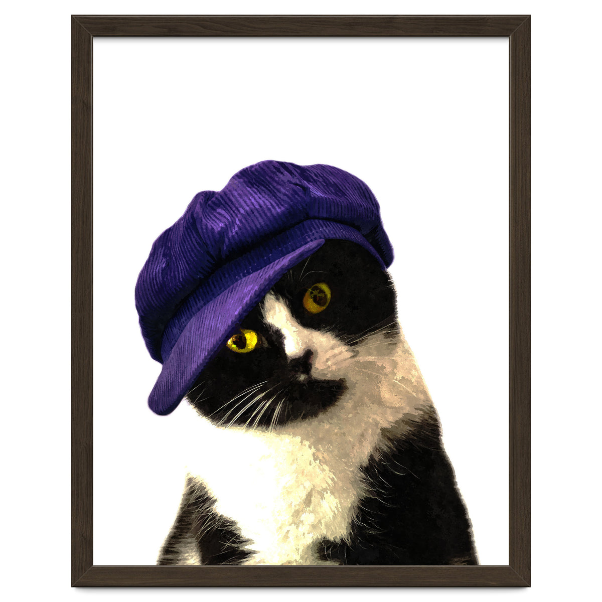 Cat Blue Hat