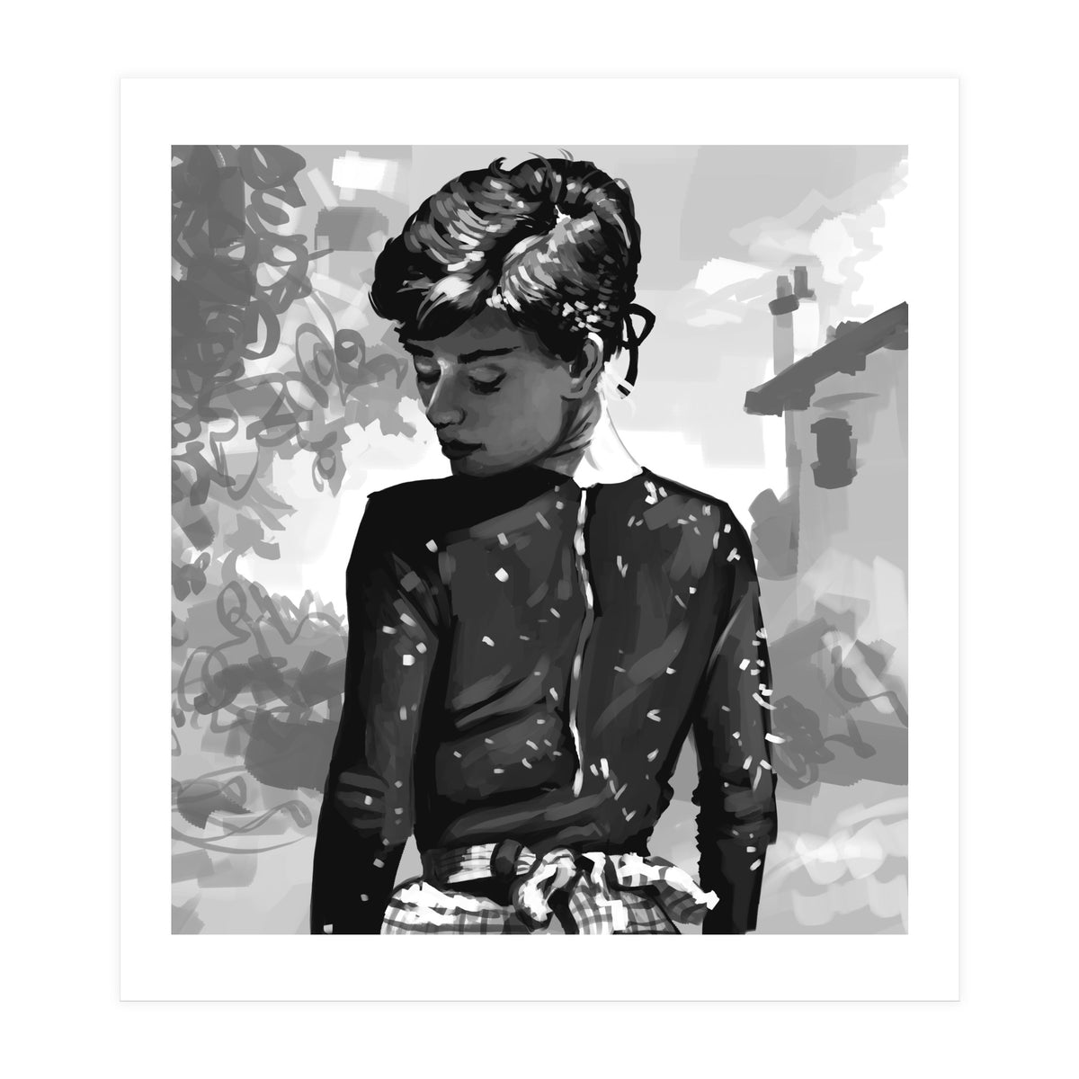 Audrey Monochrome (Print Only)