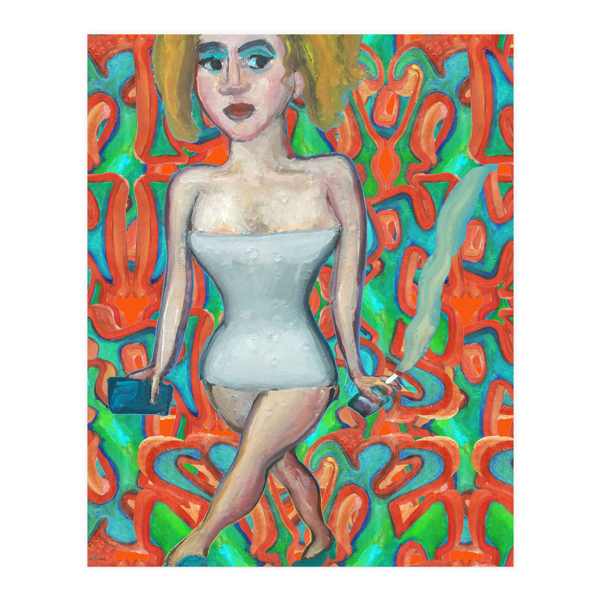 Chica Con Cigarrillo 4 (Print Only)