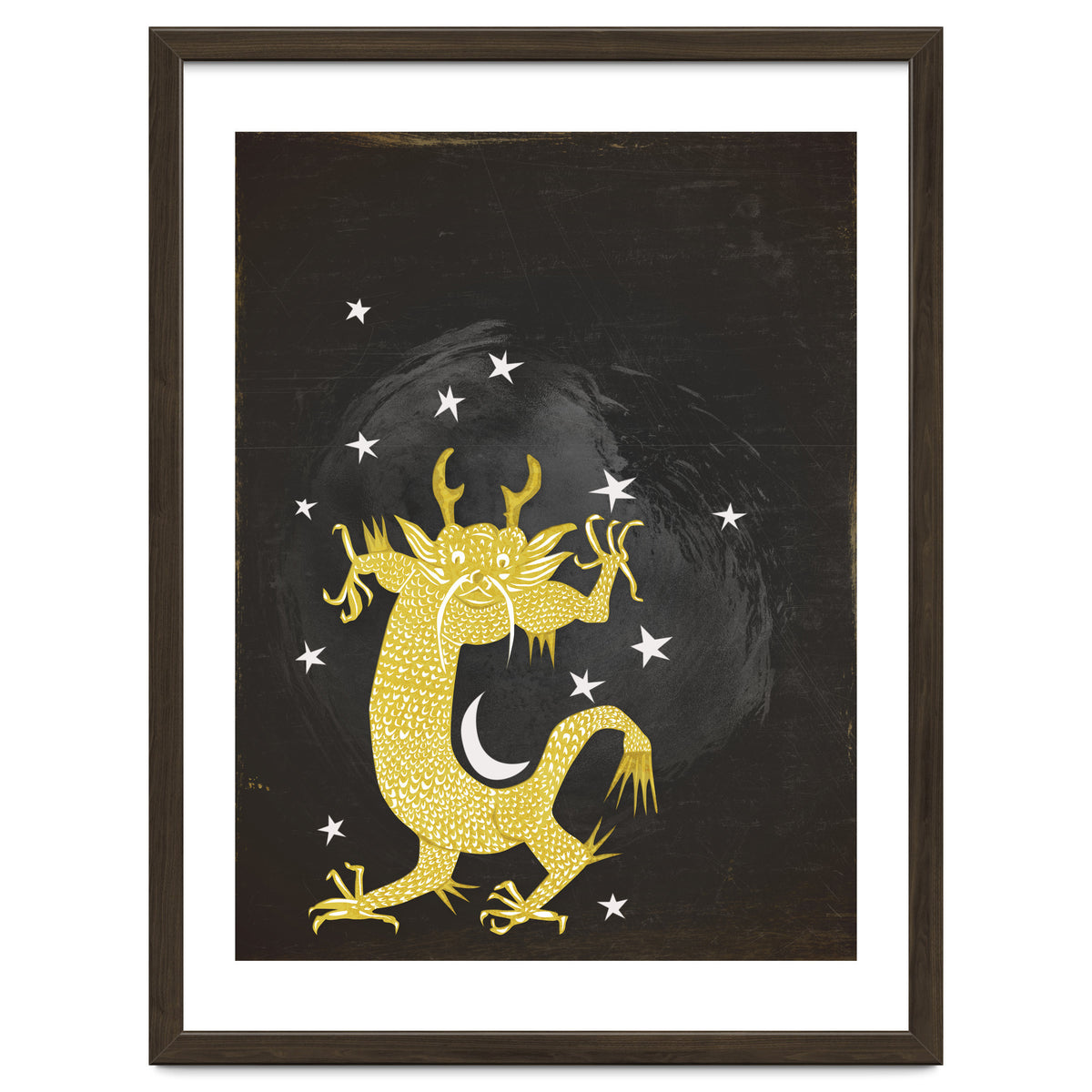 Vintage Cosmos: Golden Dragon