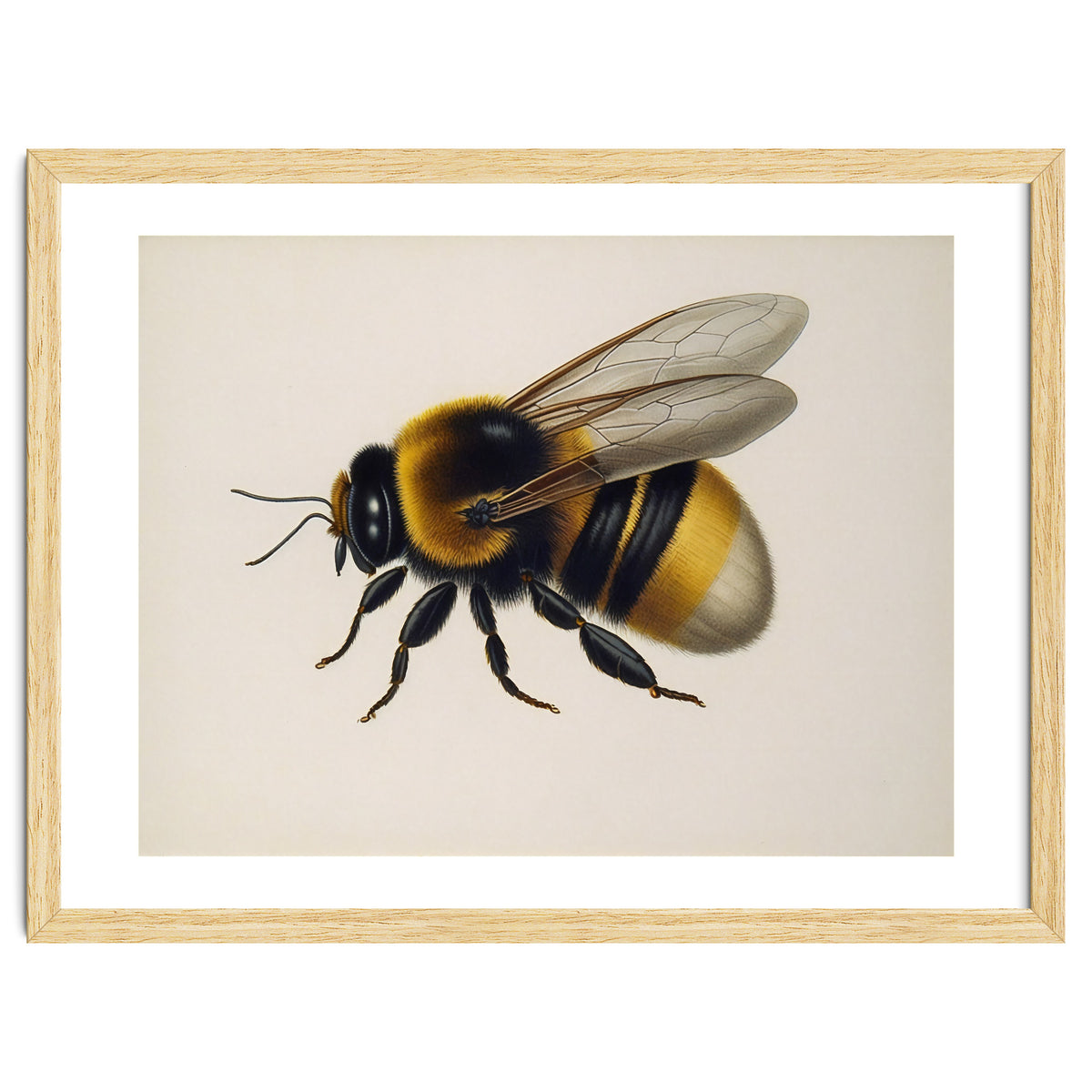 Bumblebee Vintage Illustration