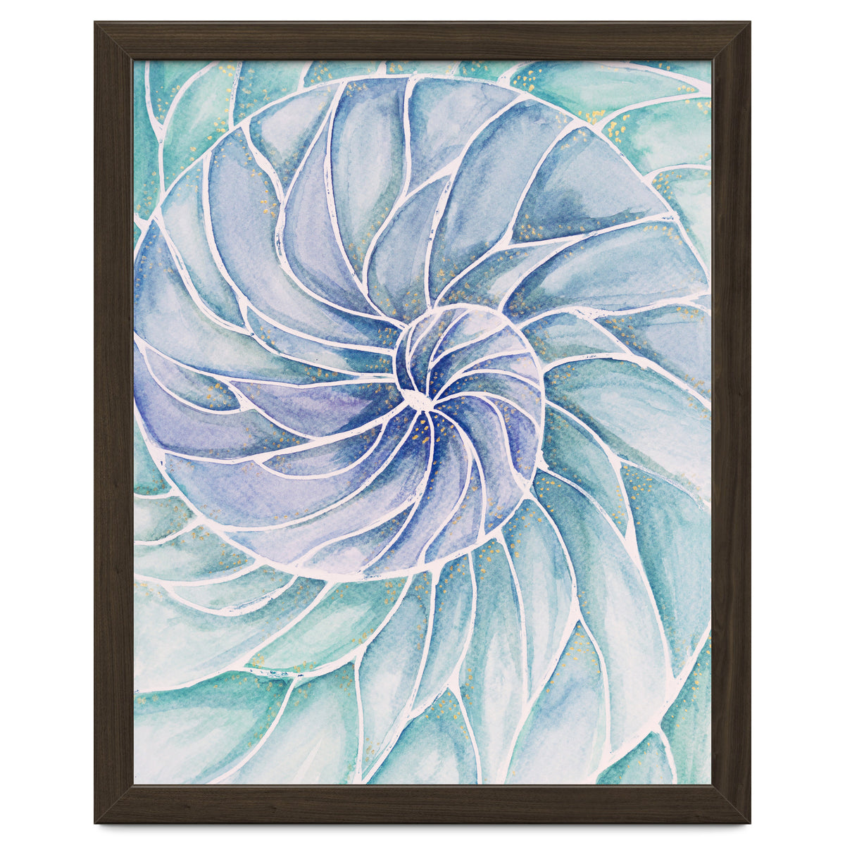 The inside of a shell