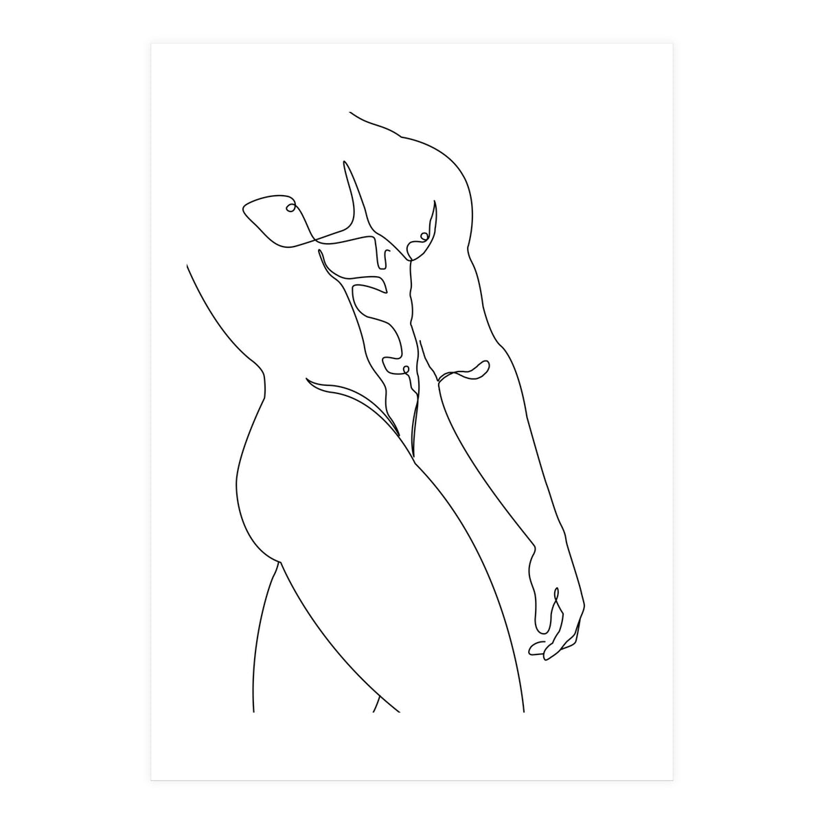 Naked man b (Print Only)