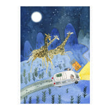 Giraffes In Moonlight  (Print Only) thumbnail