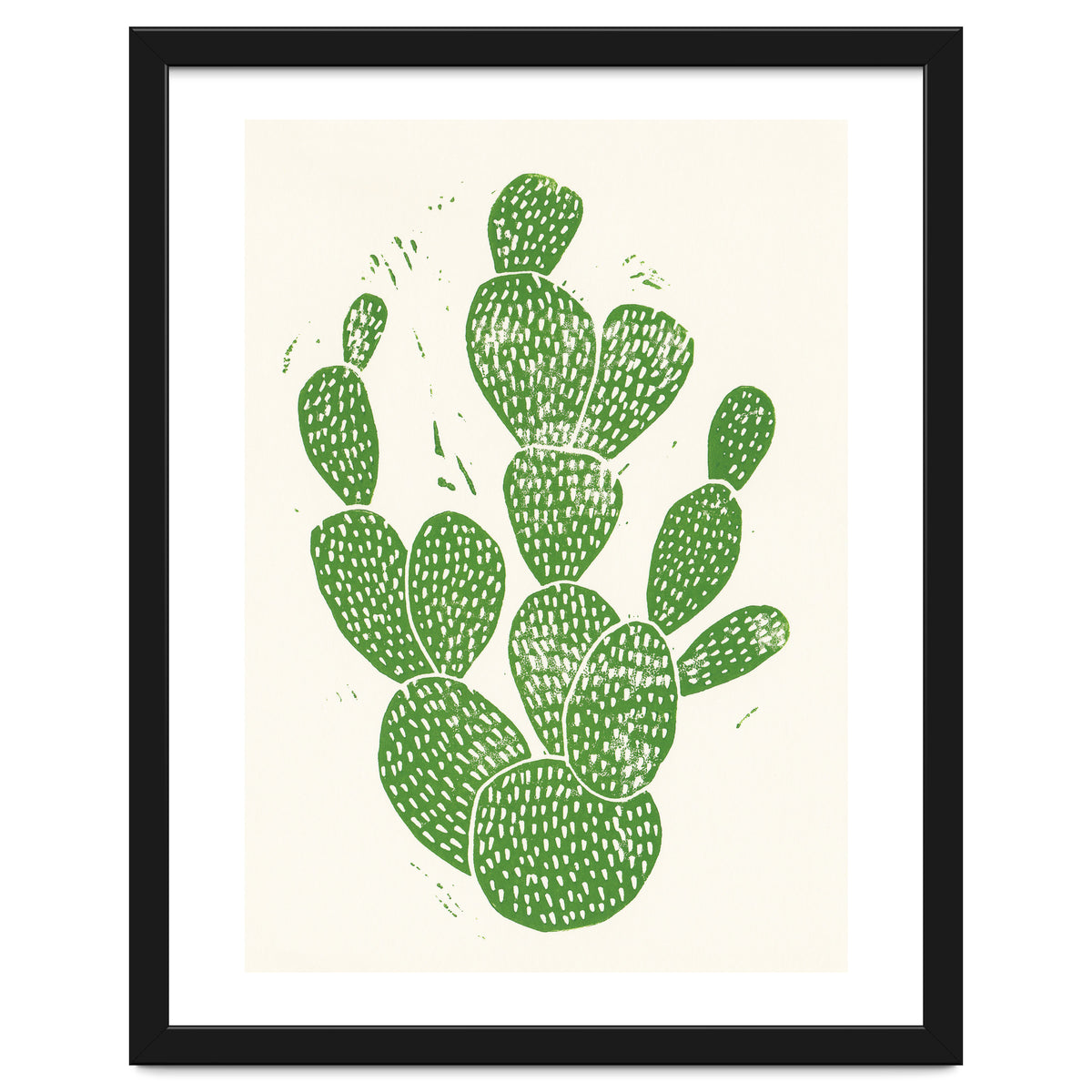Linocut Cacti #1