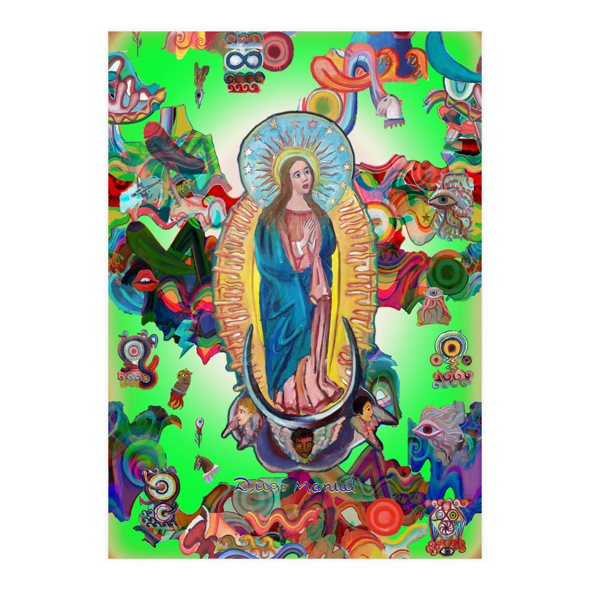 Virgen Y Graffiti 25 (Print Only)