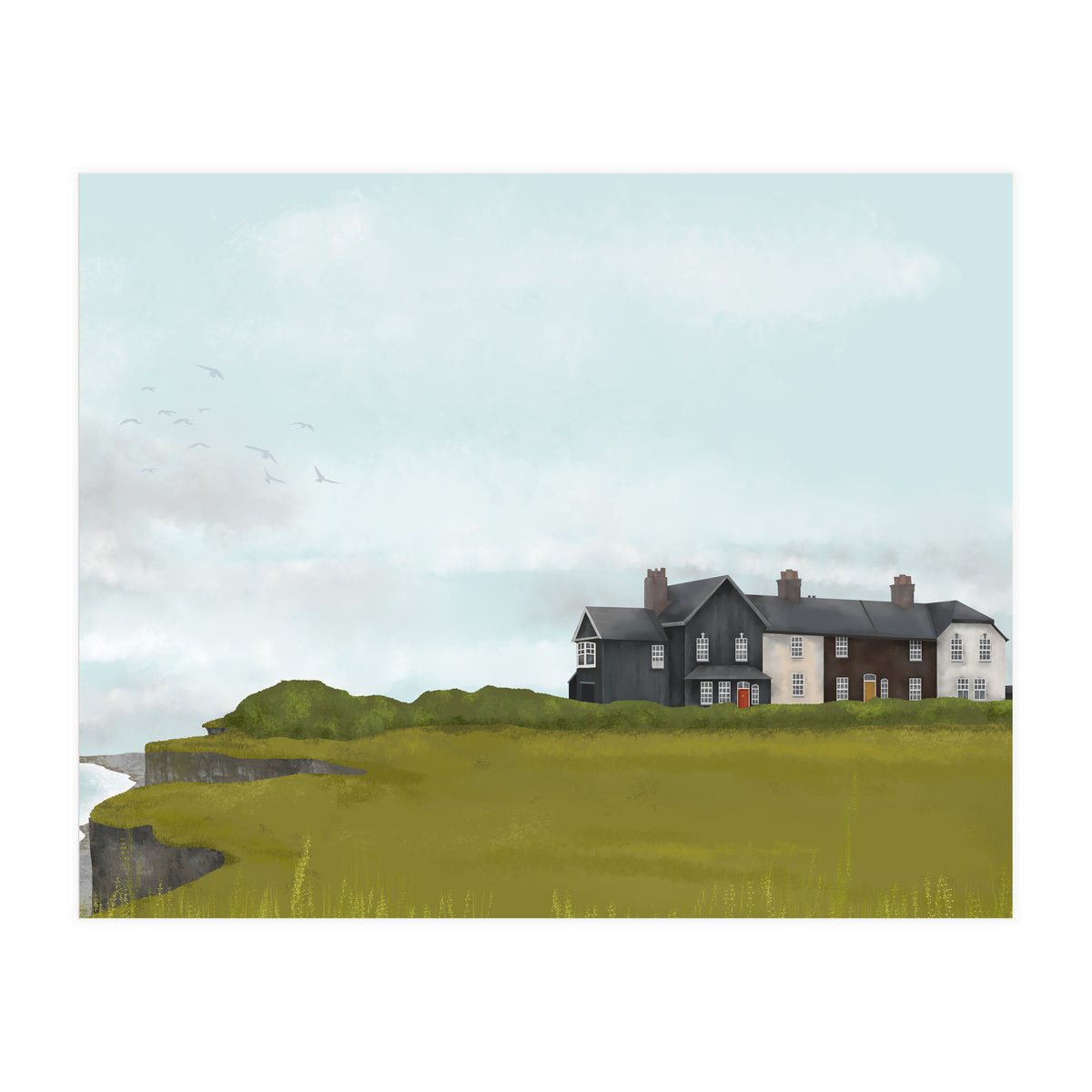 Houses By The Sea (Print Only)