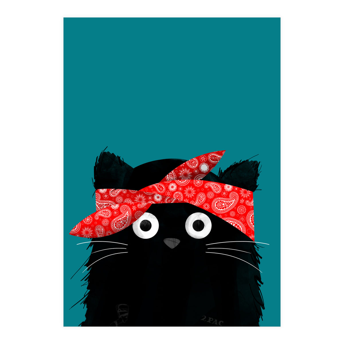 Doozal Cat Tupac (Print Only)