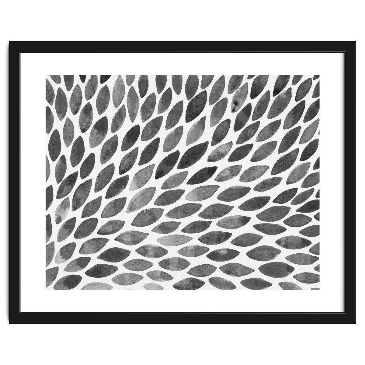 Black and white petal burst