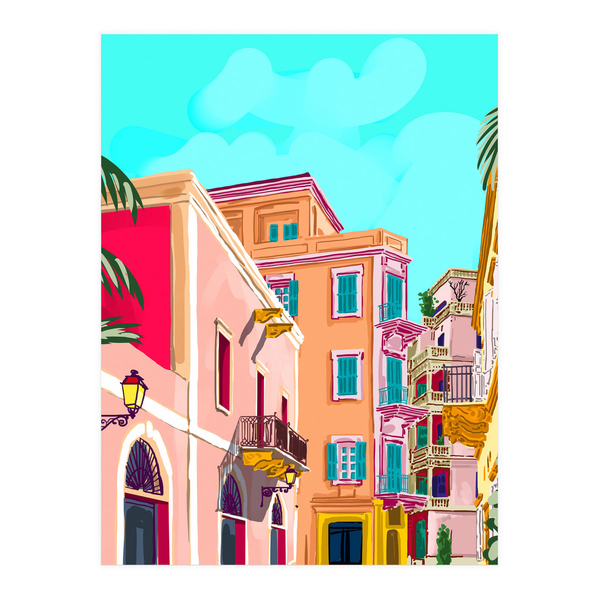 Colorful Houses (Print Only)